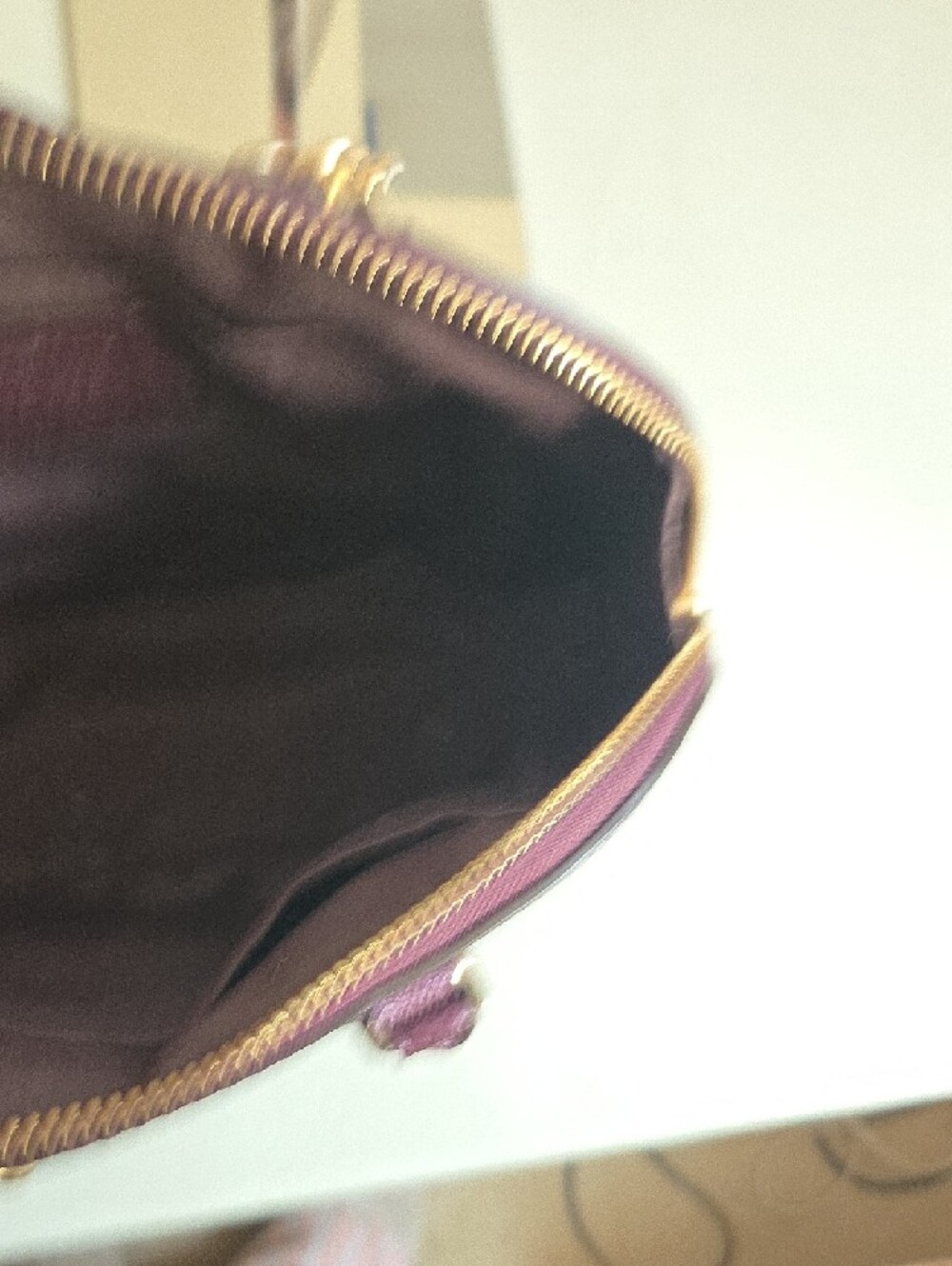 Coach Purple Dome Satchel with Gold Hardware - Picture 7 of 8